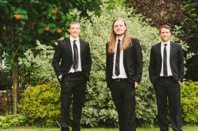 Groomsmen at a wedding in Coeur d'Alene