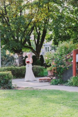 Bride at a Coeur d'Alene B&B Wedding