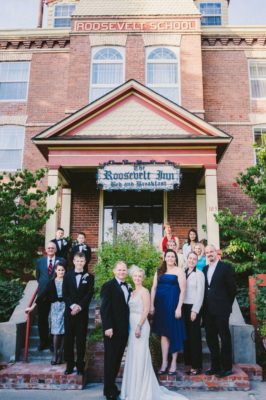 Wedding party at a Coeur d'Alene B&B