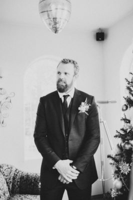 Groom at a Coeur d'Alene Inn