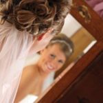 Coeur d'Alene Idaho accommodations - the bride poses in the mirror