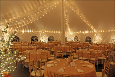 The wedding reception venue