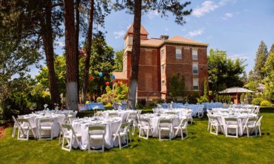 The outdoor wedding venue