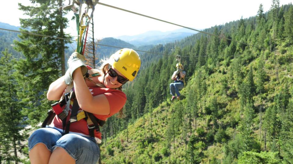 Zipline in North Idaho